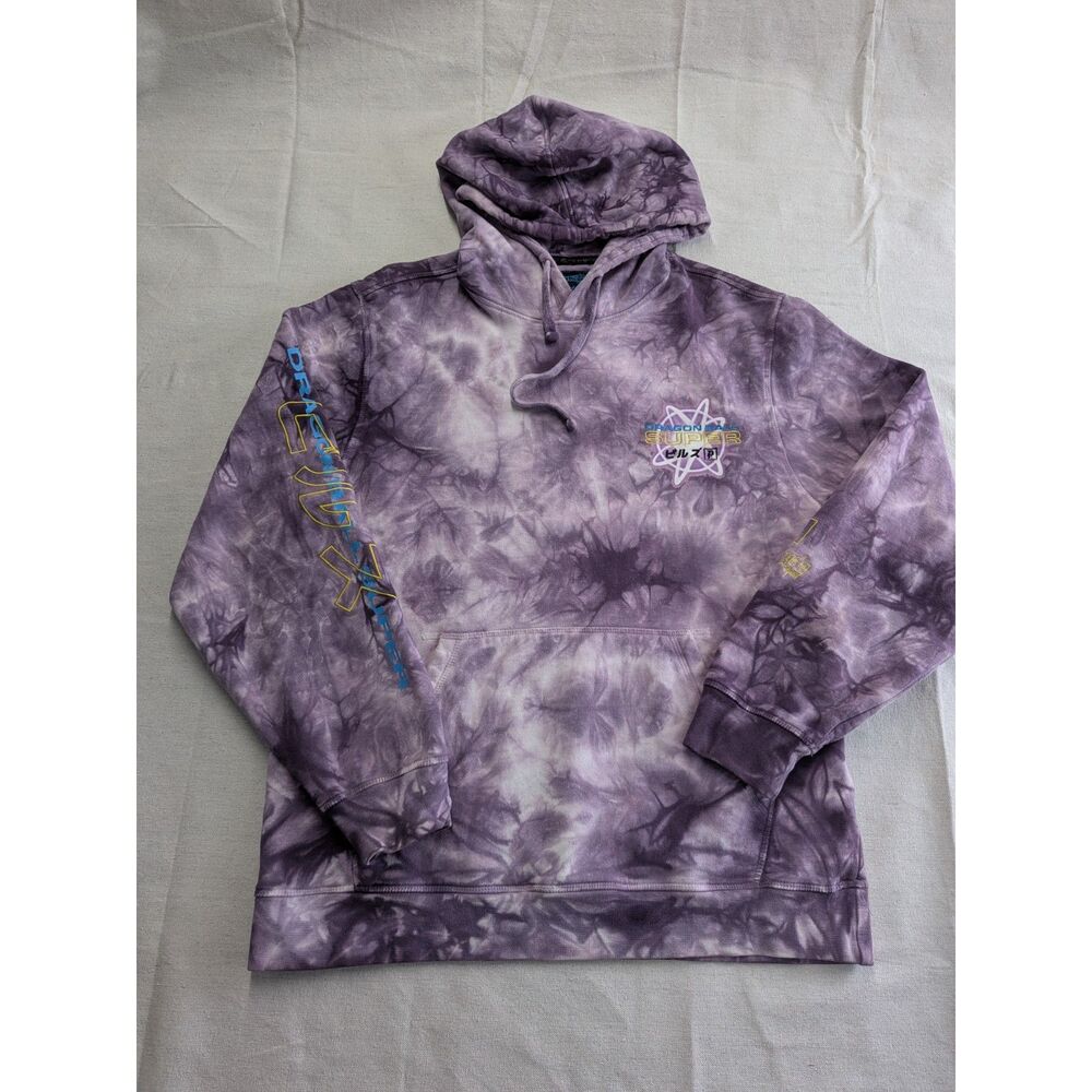 Cyber Anime Tie Dye M Dragon Ball Super Beerus Purple Hoodie Primitive